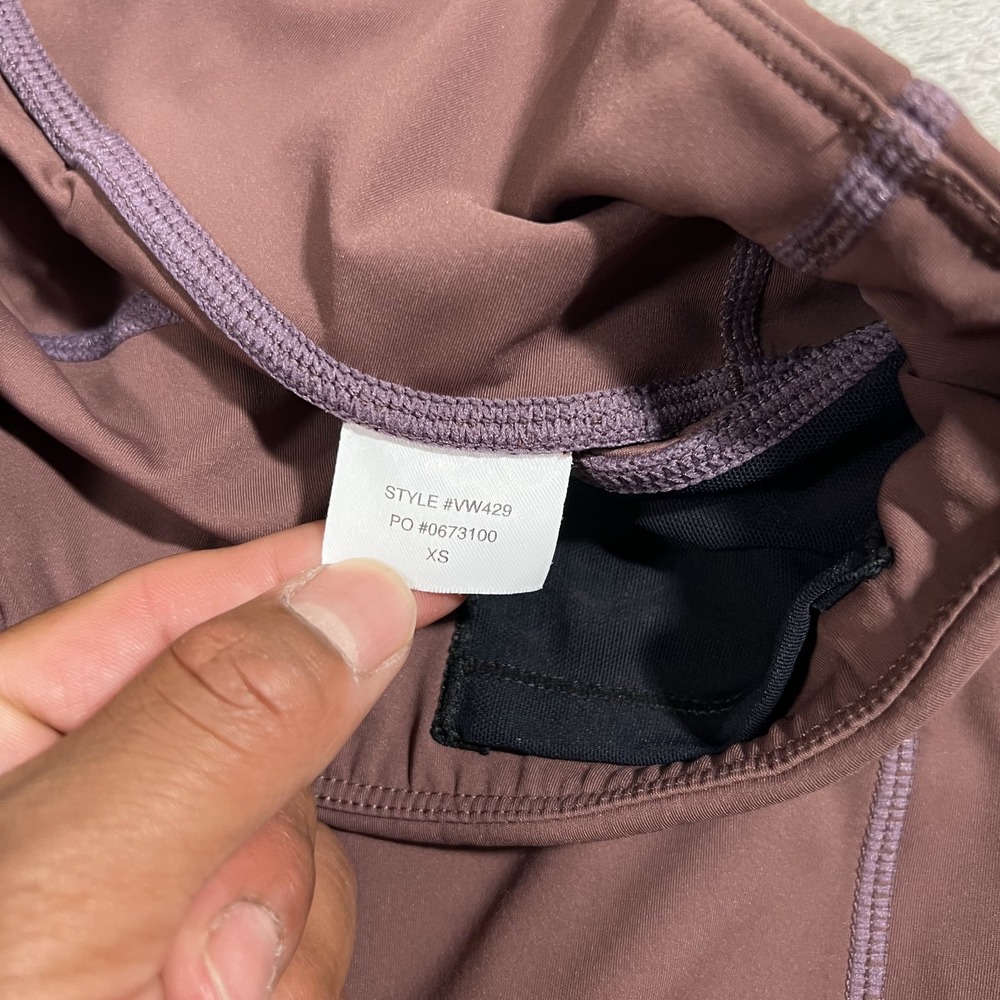 Vuori Stride Leggings Women XS Brown Running Performance Yoga Gym Training VW429 - Picture 7 of 11